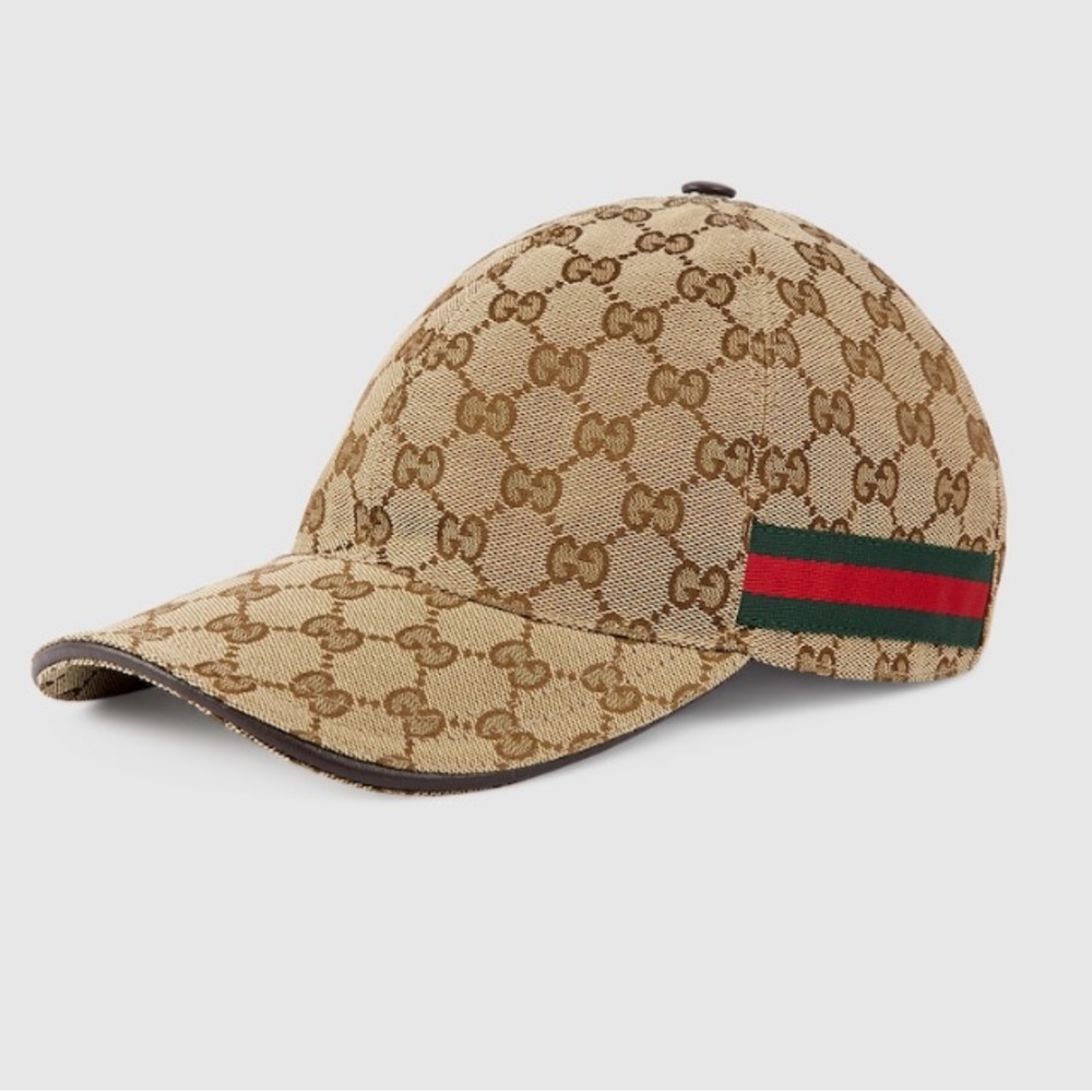 Gucci - ORIGINAL GG CANVAS BASEBALL HAT WITH WEB